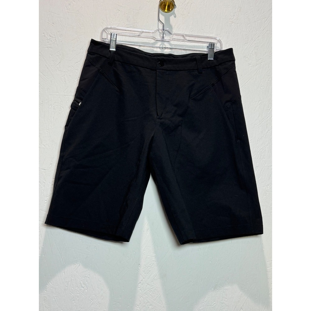 lululemon athletica Black Men's Flat Front Performance Shorts